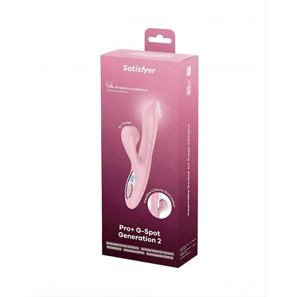 Satisfyer Rabbit Pro Punctul G, 10 Vibrații și 11 Presiuni Roz