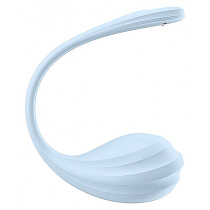 Satisfyer Smooth Petal Connect Vibrator Purtabil 12 Moduri Albastru