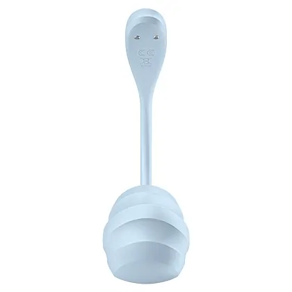 Satisfyer Smooth Petal Connect Vibrator Purtabil 12 Moduri Albastru