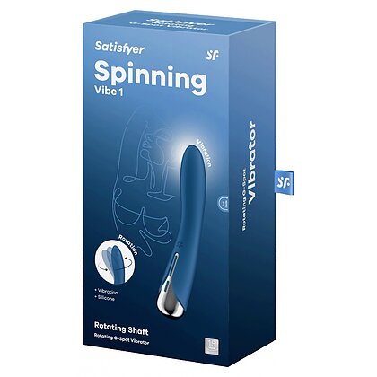 Vibrator pentru Punctul G Satisfyer Spinning Vibe 1 Albastru