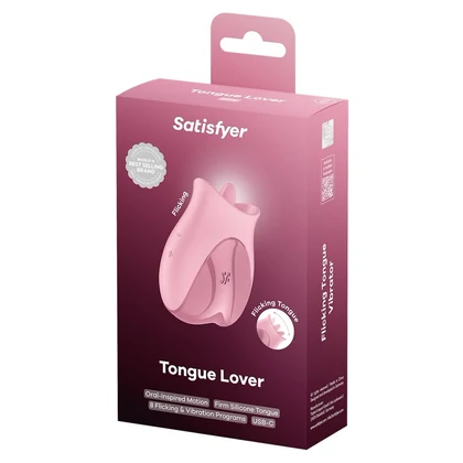 Satisfyer Tongue Lover Limbă Flicker Reîncărcabilă 8 Moduri Roz