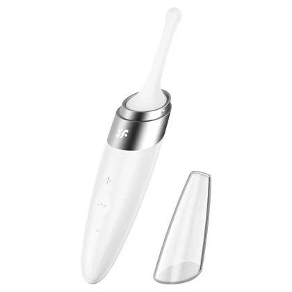 Satisfyer Twirling Delight White – Reîncărcabil, Discret Alb