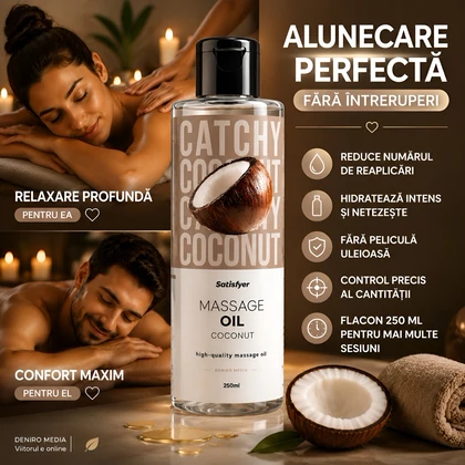 Satisfyer Ulei De Masaj Cocos 250 ml — Piele Catifelată