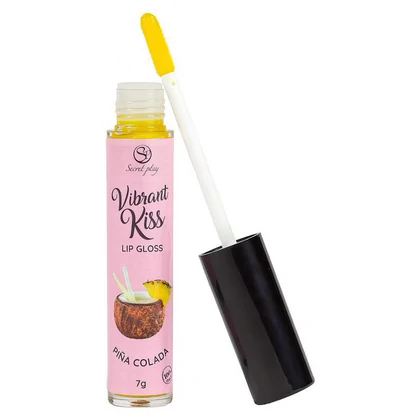 Secret Play Vibrant Kiss — Gloss Pina Colada cu Vibrații