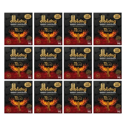Set 12 x Ciocolată Afrodisiacă Pentru Bărbați Diblong 24g
