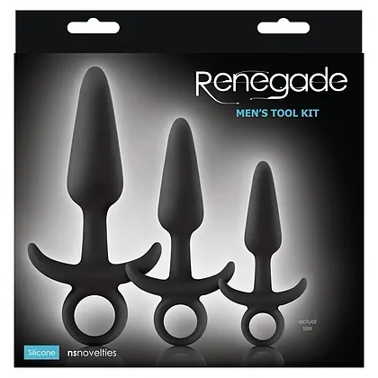 Set 3 Dopuri Anale Renegade Negru