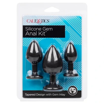 Set 3 Dopuri Anale Silicon Negru