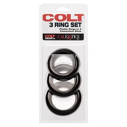 Set 3 Inele Penis COLT Negru