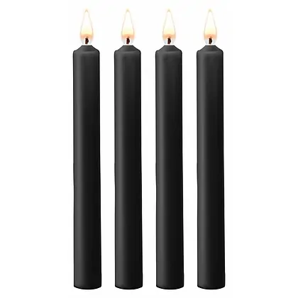 Set 4 Lumânări Negru