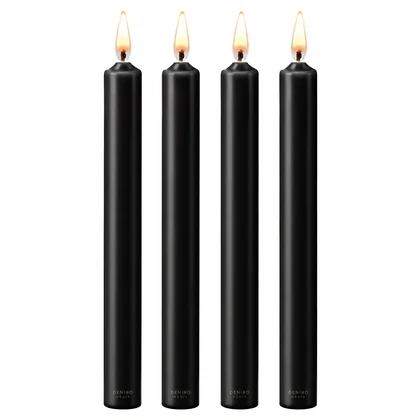Set 4 Lumânări Negru