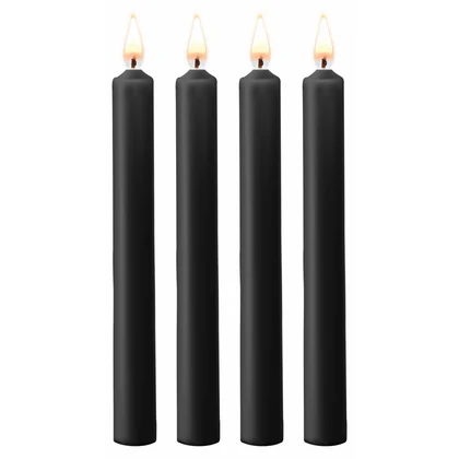 Set 4 Lumânări Negru