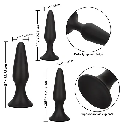 Set Anal Plug COLT Silicone Negru