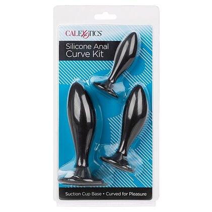 Set Anal Plug Silicone CalExotics Negru