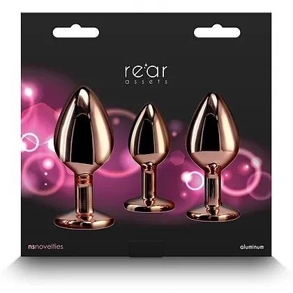 Set Antrenament Intim 3 Piese Roz Auriu NS Novelties