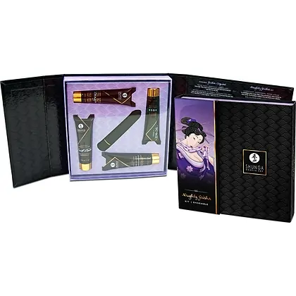 Set Creme Si Vibrator Naughty Geisha Negru