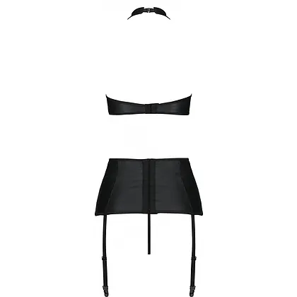 Set Din Piele Passion Nancy Negru L-XL