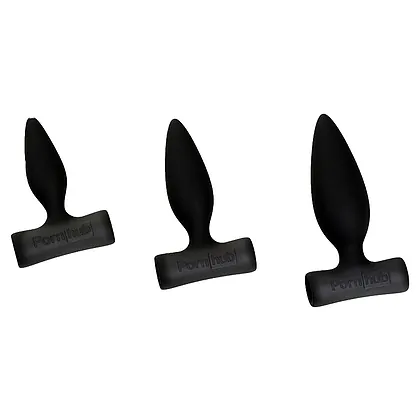 Set Dopuri Anale Cu Vibrații Negru