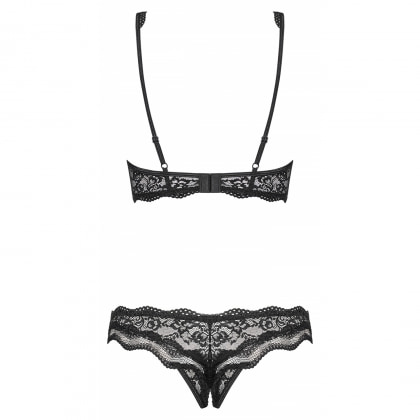 Set Decupat Obsessive Luvae Negru S-M