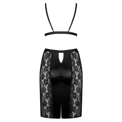 Set Fustă Și Sutien Obsessive Blanita Negru S-M