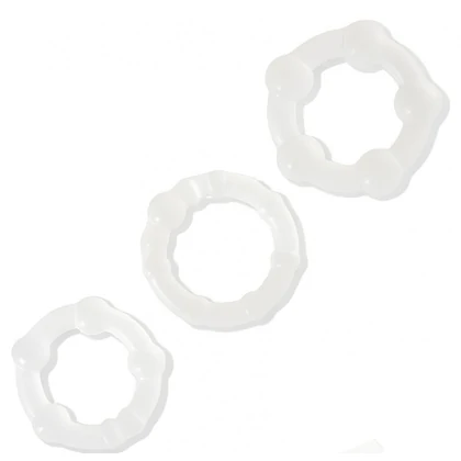 Set Inele Penis Beaded Penisring Transparent