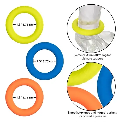 Set Inele Penis Link Up Ultra-Soft Climax Multicolor