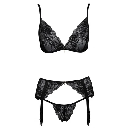Set Kissable Midnight Fever Negru S-M
