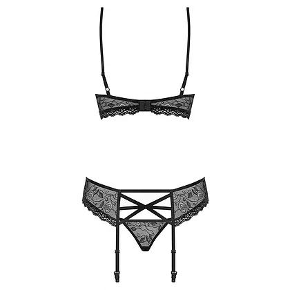 Set Lenjerie Intima Obsessive 818-SEG Negru S-M