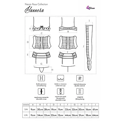 Set LivCo Hannesa Negru S-M