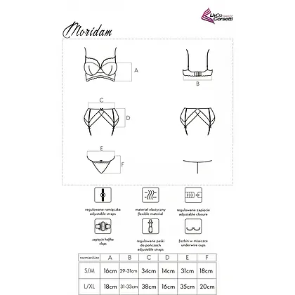Set LivCo Moridam Negru L-XL