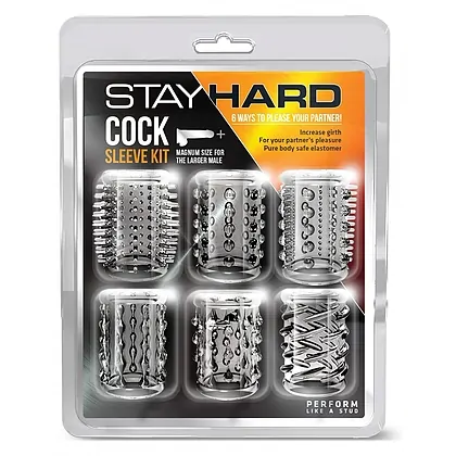 Set Manșoane Penis Stay Hard Transparent