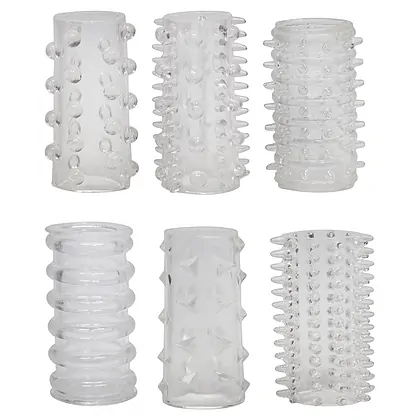 Set Manșoane Red Roses 6buc Transparent