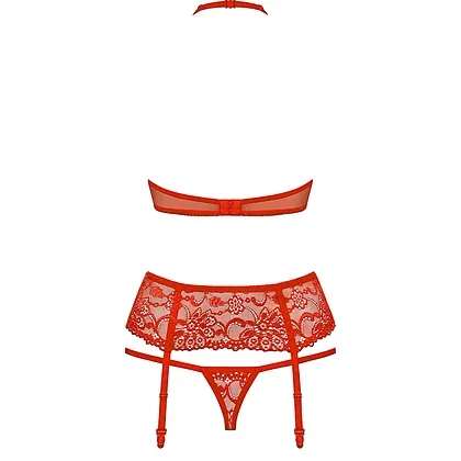 Set Obsessive 838-SEG Roșu L-XL