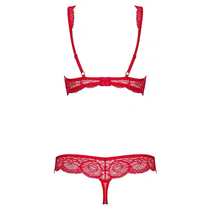 Set Obsessive 853-SET Roșu L-XL