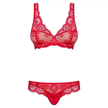 Set Obsessive 853-SET Roșu L-XL