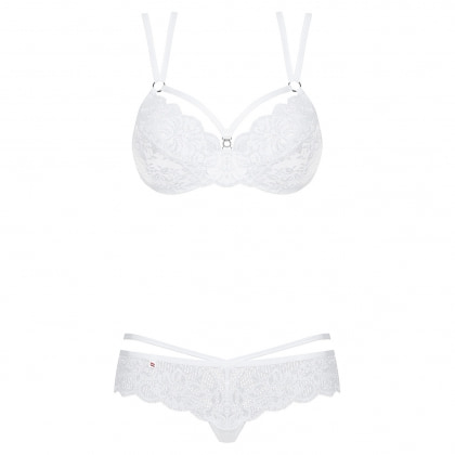 Set Obsessive 860-SET Alb L-XL