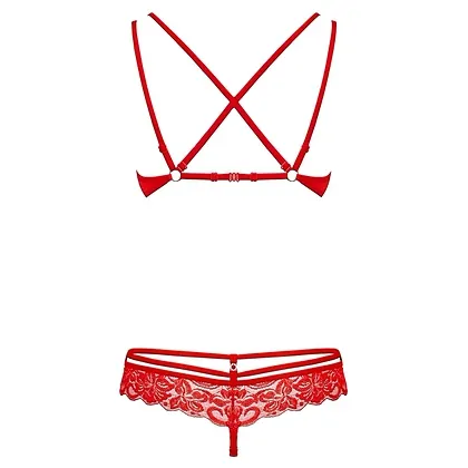 Set Obsessive 860-SET Roșu L-XL