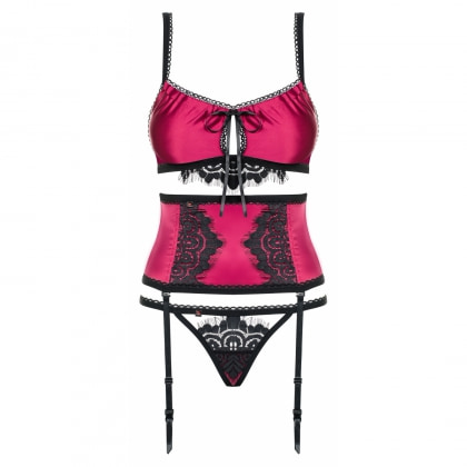 Set Obsessive 861-SEG Fuchsia S-M