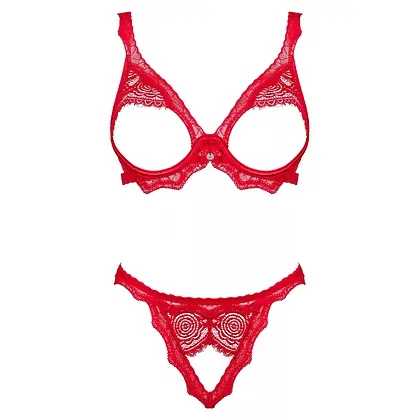 Set Obsessive Bergamore Roșu XS-S