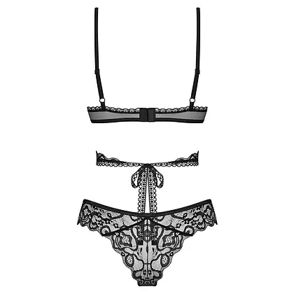 Set Obsessive Blomentis 2 Piese Negru XS-S