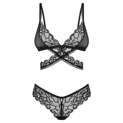 Set Obsessive Blomentis 2 Piese Negru XS-S