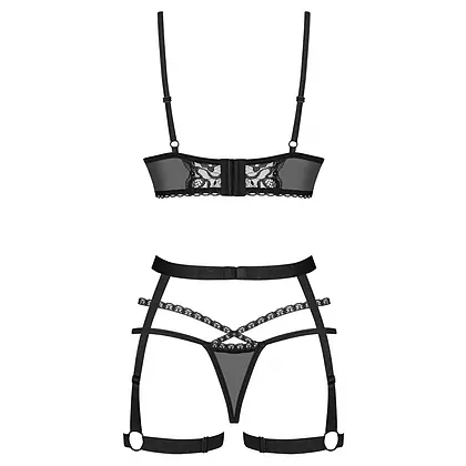 Set Obsessive Blomentis Negru XS-S