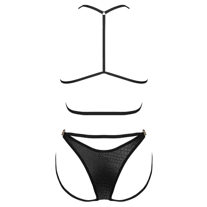 Set Obsessive Cobra Nive Negru L-XL