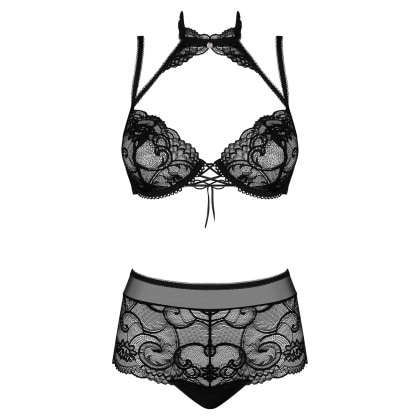 Set Obsessive Elizenes Negru S-M