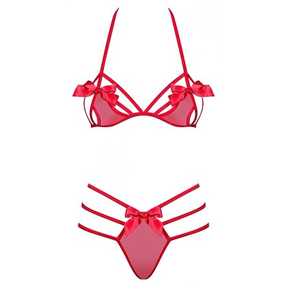 Set Obsessive Giftella Roșu L-XL