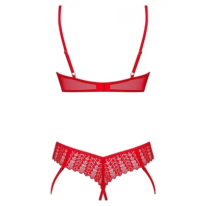 Set Obsessive Ingridia Decupat Roșu XS-S