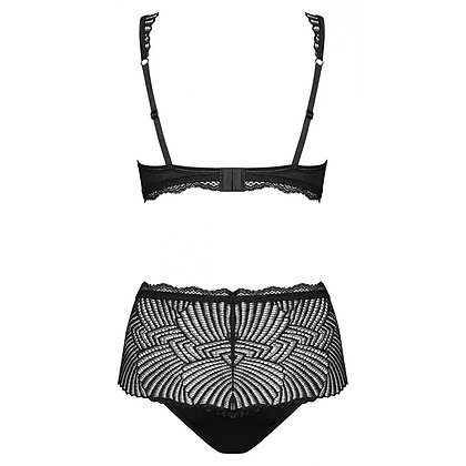 Set Obsessive Klarita cu Talie Înaltă Negru S-M