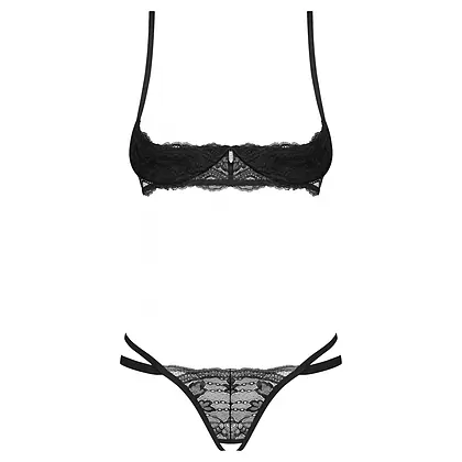 Set Obsessive Nutris Decupat Negru XS-S