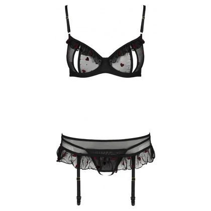 Set Passion Lovelia Negru L-XL