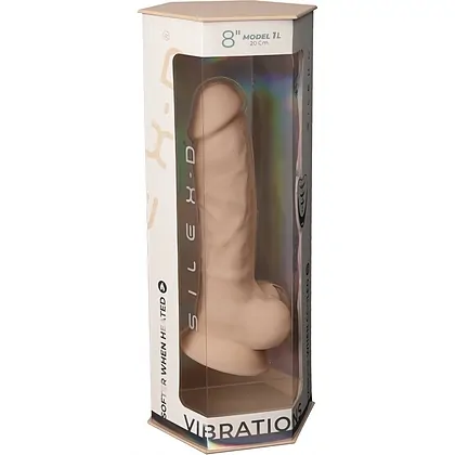 Silexd Dildo Realist 20 cm, 10 Funcții, Reîncărcabil