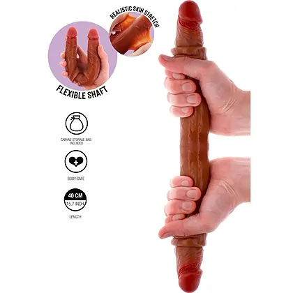 Silicone Foreskin D-Dong 40 cm Caramel Skin Tone _